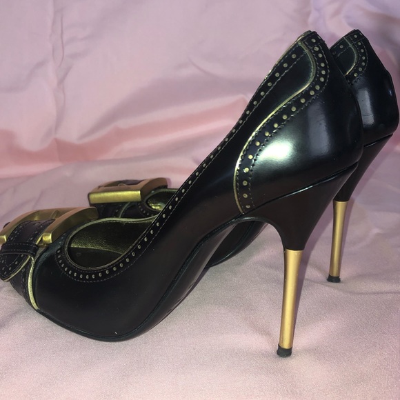 Giuseppe Zanotti dark brown buckle heels - Picture 2 of 8
